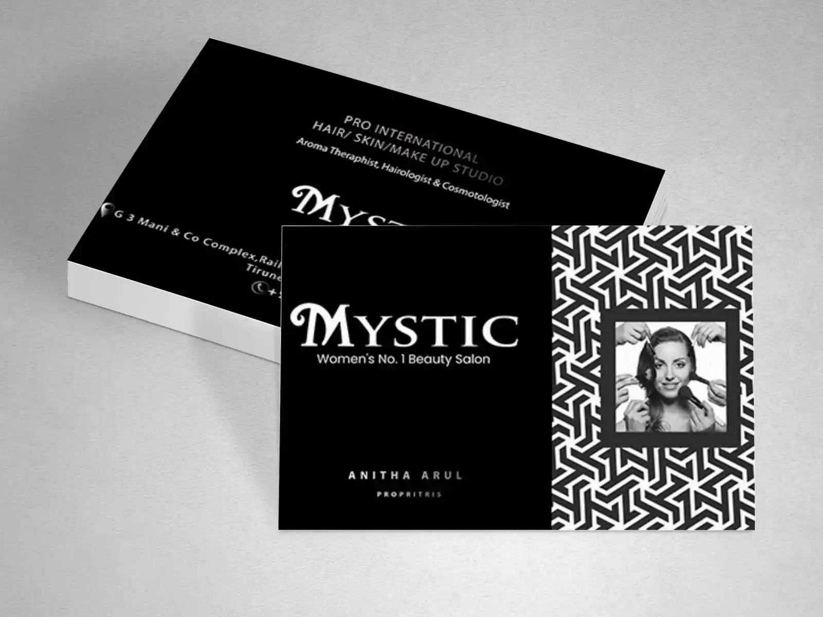 mystic visiting card